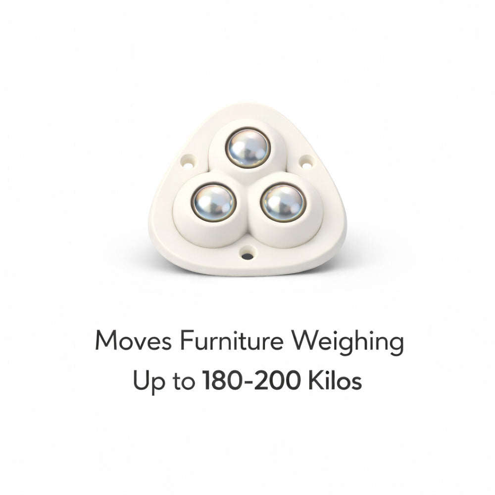 Move Sofas, Fridges & Almirahs Effortlessly - Heavy Duty 360° Rotating Furniture Mover Wheels