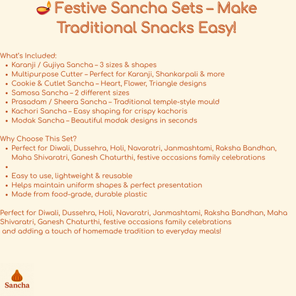 Festive Sancha Set by MITTAL : Make Traditional Sweets and Snacks Easy!