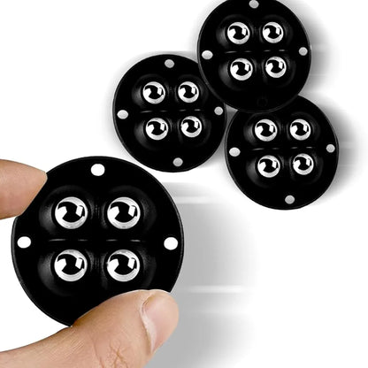 Move Heavy Sofas, Fridges & Almirahs Effortlessly - SmoothRoll 360° Stick-On Furniture 4 STEEL BALLS Wheels