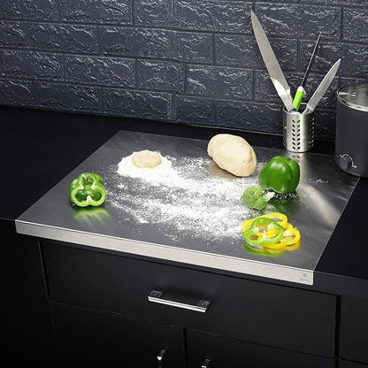Stainless Steel Chopping Board & Kitchen Countertop - 41 x 31 Cm (Original Big Size).