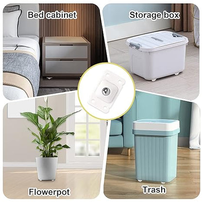 Move Heavy Sofas, Fridges & Almirahs Effortlessly - SmoothRoll 360° Stick-On Furniture 4 STEEL BALLS Wheels