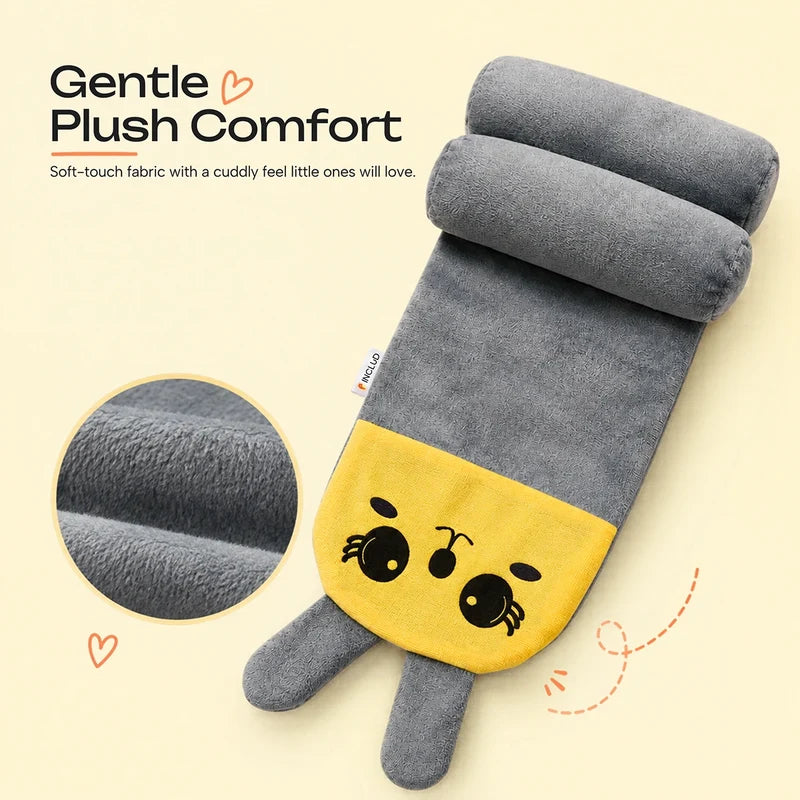 Baby Pillow with Head & Neck Support -Soft Cotton Infant Sleeping Pillow for Flat Head Protection
