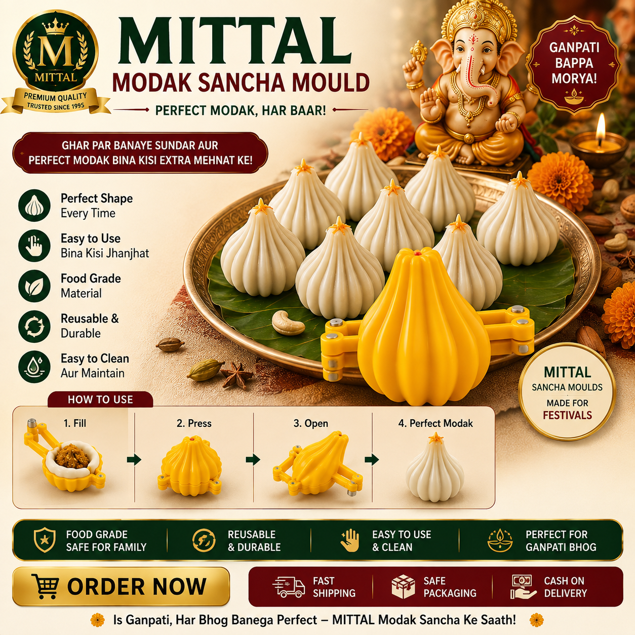 Festive Sancha Set by MITTAL : Make Traditional Sweets and Snacks Easy!