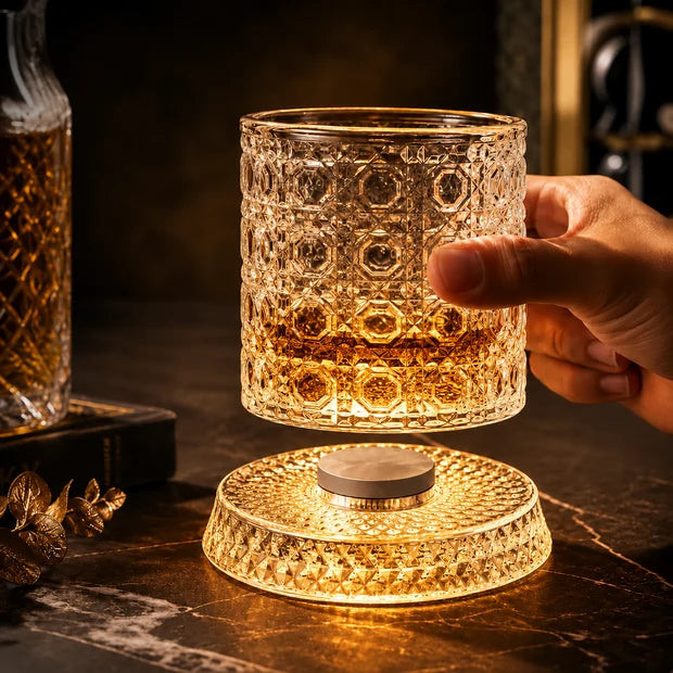 Lifestore™ Luxury Rotating Whiskey Glass with Rotating Coaster