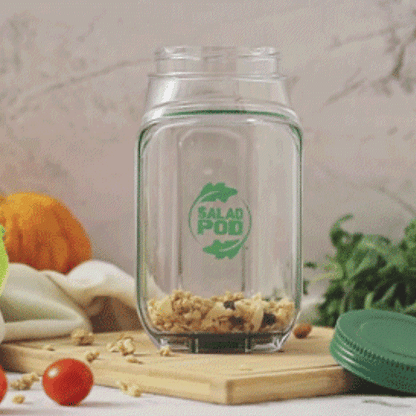 Portable Salad 2 in 1 Jar And Bowl With Cup 1200ml
