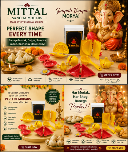 Festive Sancha Set by MITTAL : Make Traditional Sweets and Snacks Easy!