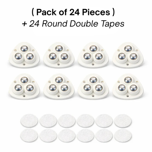 Move Sofas, Fridges & Almirahs Effortlessly - Heavy Duty 360° Rotating Furniture Mover Wheels