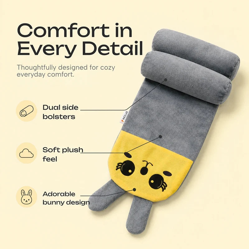 Baby Pillow with Head & Neck Support -Soft Cotton Infant Sleeping Pillow for Flat Head Protection