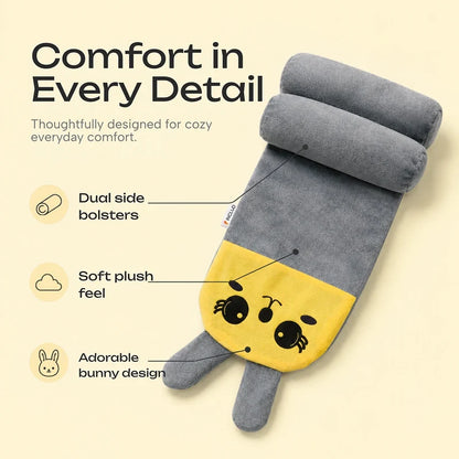 Baby Pillow with Head & Neck Support -Soft Cotton Infant Sleeping Pillow for Flat Head Protection