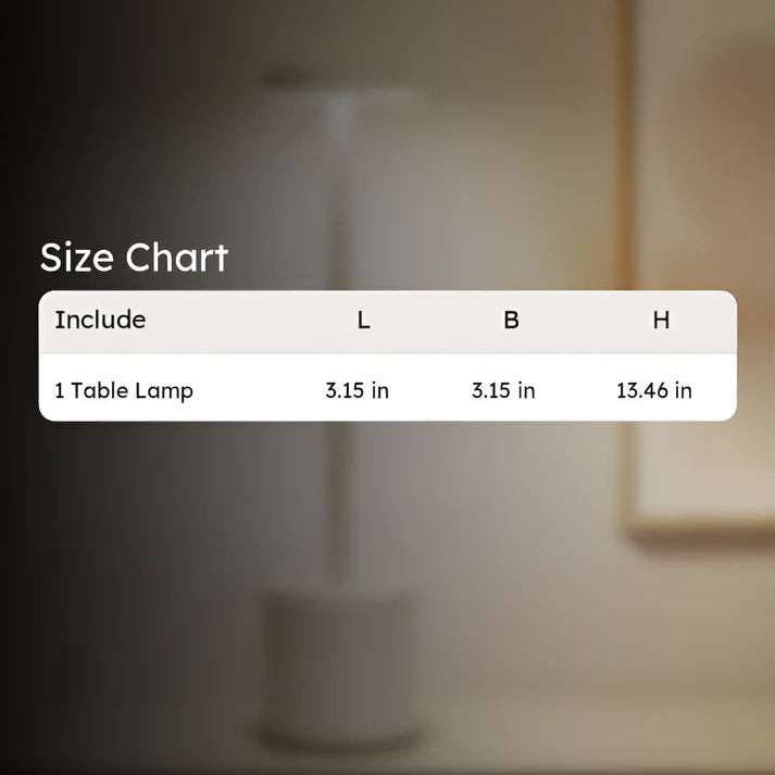 Touch LED Table Lamp – Minimal Rechargeable, Dimmable & Cordless LED Light