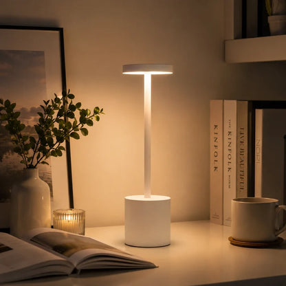Touch LED Table Lamp – Minimal Rechargeable, Dimmable & Cordless LED Light